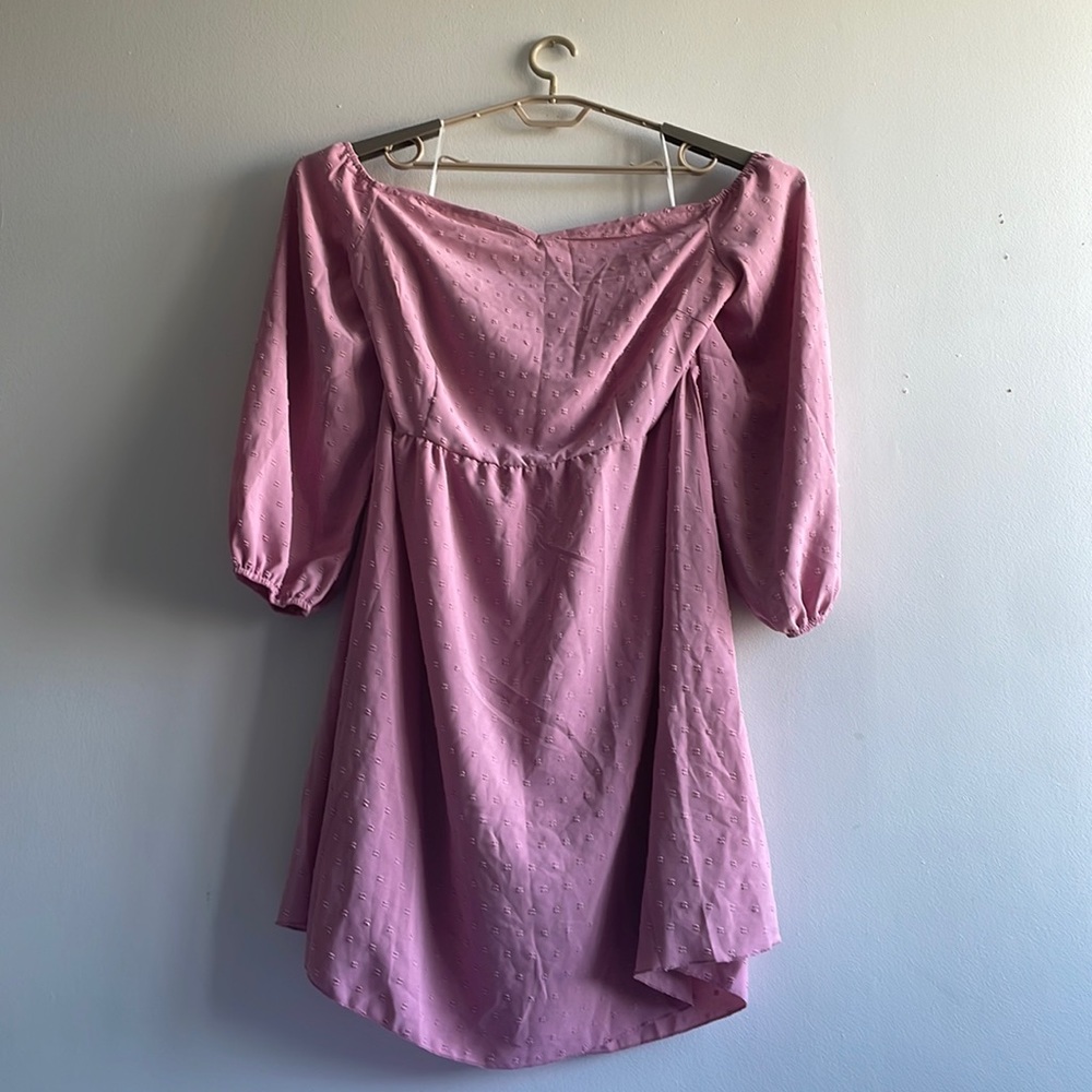 Pink Off Shoulder Dress SHEIN 4X .